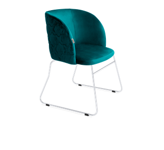Обеденный стул SHT-ST33-1 / SHT-S167 (альпийский бирюзовый/хром лак) в Мурманске