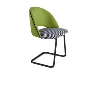 Обеденный стул SHT-ST34-3 / SHT-S45-1 (оливковый/гусиная лапка/черный муар) в Мурманске