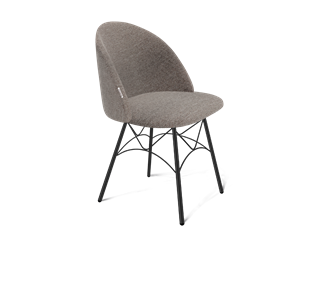 Обеденный стул SHT-ST35 / SHT-S107 (тростниковый сахар/черный муар) в Мурманске