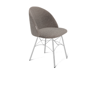 Обеденный стул SHT-ST35 / SHT-S107 (тростниковый сахар/хром лак) в Мурманске