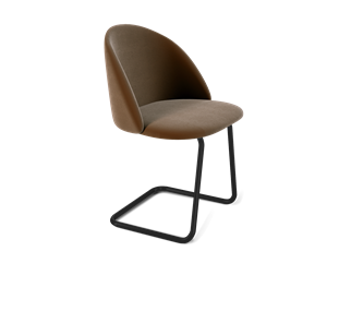 Обеденный стул SHT-ST35 / SHT-S45-1 (кофейный ликер/черный муар) в Мурманске
