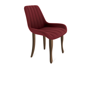 Обеденный стул SHT-ST37 / SHT-S122 (рубиновое вино/темный орех/черный муар) в Мурманске