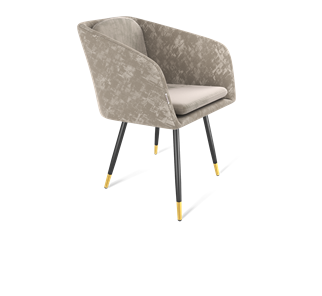 Обеденный стул SHT-ST43-1 / SHT-S95-1 (карамельный латте/черный муар/золото) в Мурманске