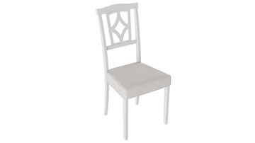 Обеденный стул Сити 3 (Белый матовый/тк № 110) в Мурманске