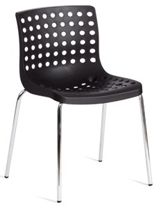 Кухонный стул SKALBERG (mod. C-084-A) 46х56х79 Black (черный) / Chrome (хром) арт.19258 в Мурманске