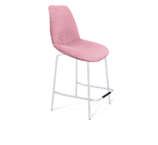 Полубарный стул SHT-ST29-С22 / SHT-S29P-1 (розовый зефир/хром лак) в Мурманске