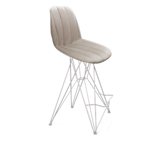 Полубарный стул SHT-ST29-С22 / SHT-S66-1 (лунный камень/хром лак) в Мурманске