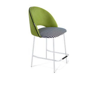 Полубарный стул SHT-ST34-3 / SHT-S29P-1 (оливковый/гусиная лапка/хром лак) в Мурманске