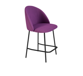 Полубарный стул SHT-ST35 / SHT-S29P-1 (ягодное варенье/черный муар) в Мурманске