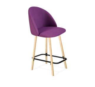 Полубарный стул SHT-ST35 / SHT-S94-1 (ягодное варенье/прозрачный лак/черный муар) в Мурманске