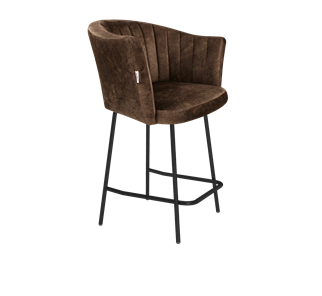 Полубарный стул SHT-ST42-1 / SHT-S29P-1 (кофейный трюфель/черный муар) в Мурманске