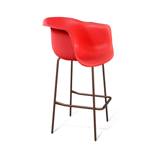 Барный стул SHT-ST31/S29 (красный/медный металлик) в Мурманске