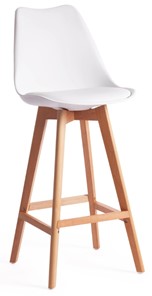 Барный стул TULIP BAR (mod. C1014H) 57х48х104 белый 018 /натуральный арт.19650 в Мурманске