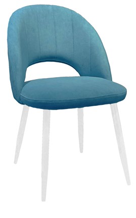 Кухонный стул 217 V16 голубой/белый в Мурманске - изображение