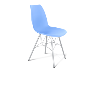 Обеденный стул SHT-ST29/S100 (голубой pan 278/хром лак) в Мурманске