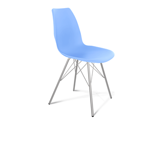 Обеденный стул SHT-ST29/S37 (голубой pan 278/хром лак) в Мурманске - предосмотр