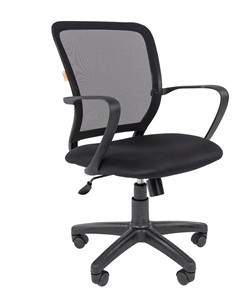 Кресло компьютерное CHAIRMAN 698 black, ткань, цвет черный в Мурманске