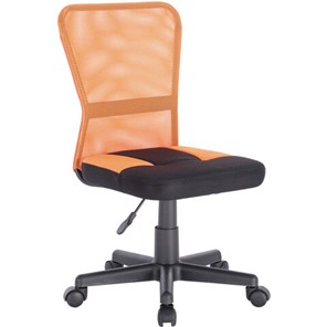Кресло компьютерное Brabix Smart MG-313 (без подлокотников, комбинированное, черное/оранжевое) 531844 в Мурманске