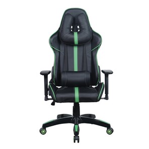 Офисное кресло Brabix GT Carbon GM-120 (две подушки, экокожа, черное/зеленое) 531929 в Мурманске
