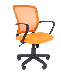 Компьютерное кресло CHAIRMAN 698 black TW, ткань, цвет оранжевый в Мурманске