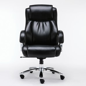 Офисное кресло Brabix Premium Status HD-003 (рециклированная кожа, хром, черное) 531821 в Мурманске