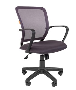 Кресло офисное CHAIRMAN 698 black TW, ткань, цвет серый в Мурманске