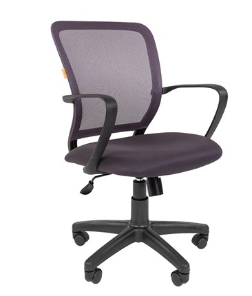Кресло офисное CHAIRMAN 698 black TW, ткань, цвет серый в Мурманске - изображение