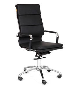 Кресло компьютерное CHAIRMAN 750 экокожа черная в Мурманске