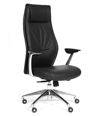 Кресло компьютерное CHAIRMAN Vista Экокожа премиум черная в Мурманске - изображение