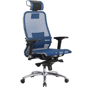 Кресло компьютерное Samurai S-3.04, синий в Мурманске - предосмотр