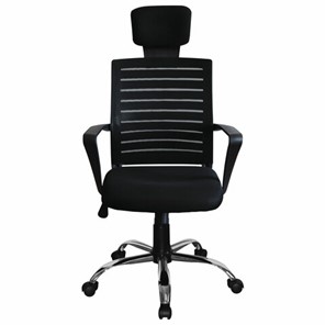 Компьютерное кресло Brabix Victory MG-016 (подголовник, хром, черное) 531924 в Мурманске