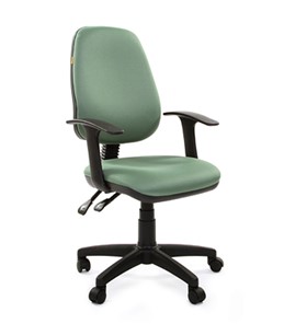 Кресло компьютерное CHAIRMAN 661 Ткань стандарт 15-158 зеленая в Мурманске