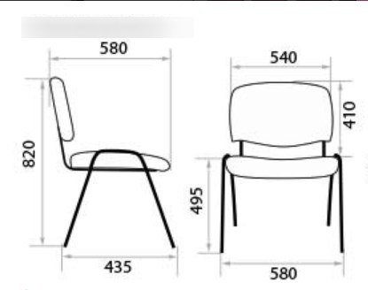 Офисный стул Iso black С6 в Мурманске - изображение 1