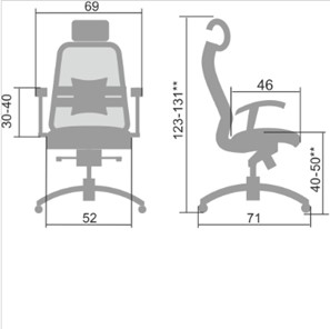 Кресло офисное Samurai S-3.04, черный в Мурманске - предосмотр 4