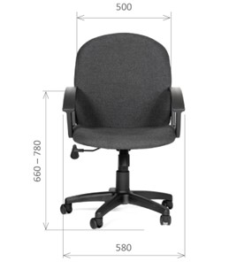 Компьютерное кресло CHAIRMAN 681 Ткань C-3 черное в Мурманске - предосмотр 1