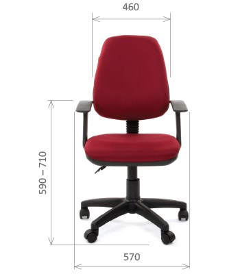 Офисное кресло CHAIRMAN 661 Ткань стандарт 15-11 красная в Мурманске - изображение 1