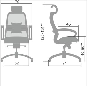 Кресло компьютерное Samurai S-2.04, серый в Мурманске - предосмотр 4