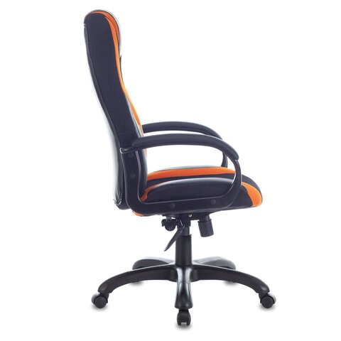 Компьютерное кресло Brabix Premium Rapid GM-102 (экокожа/ткань, черно/оранжевое) 532420 в Мурманске - изображение 1