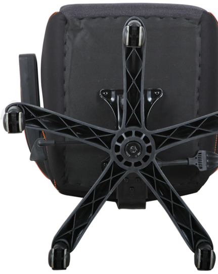 Кресло офисное Brabix Techno Pro GM-003 (ткань, черное/серое, вставки оранжевые) в Мурманске - изображение 5