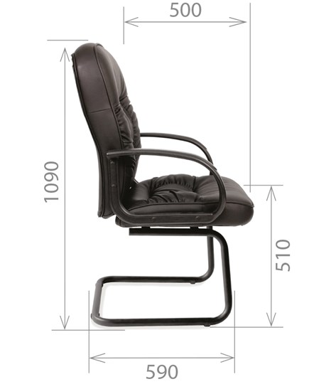 Компьютерное кресло CHAIRMAN 416V экокожа черная в Мурманске - изображение 2