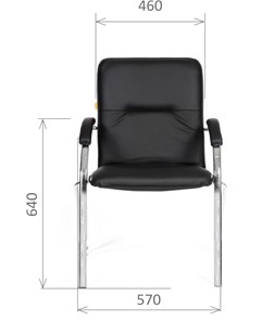 Офисное кресло CHAIRMAN 850 Экокожа Terra 118 черная в Мурманске - предосмотр 1