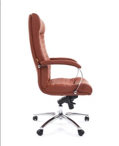 Компьютерное кресло CHAIRMAN 480 Экокожа Terra 111 (коричневая) в Мурманске - предосмотр 2
