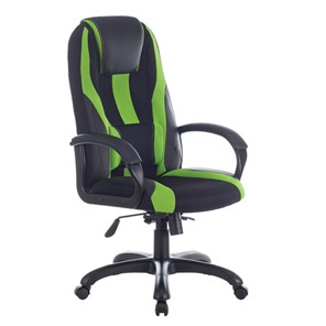 Компьютерное кресло Brabix Premium Rapid GM-102 (экокожа/ткань, черное/зеленое) 532419 в Мурманске - предосмотр