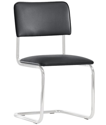 Офисный стул Sylwia chrome P100, кож/зам V4 в Мурманске - изображение