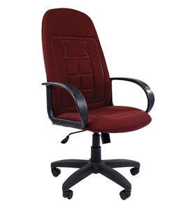 Кресло компьютерное CHAIRMAN 727 ткань ст., цвет бордо в Мурманске