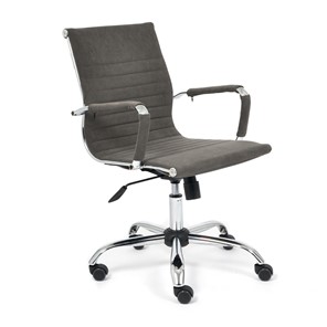 Компьютерное кресло URBAN-LOW флок, серый, арт.14445 в Мурманске