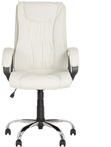 Кресло для офиса ELLY (CHR68) экокожа ECO-50, белая в Мурманске