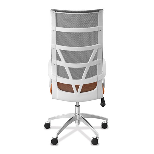 Офисное кресло Топ X белый каркас, сетка/ткань TW / серая/ серая в Мурманске - изображение 1