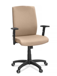 Кресло в офис Alfa A/MK/1D, ткань Bahama / бежевая в Мурманске