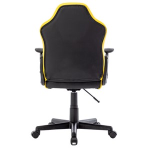 Кресло офисное BRABIX "Shark GM-203", экокожа, черное/желтое, 532514 в Мурманске - предосмотр 3